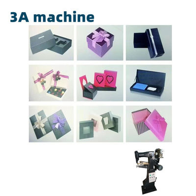PLC Core Components CQT-TJ Manual Rigid Paper Box Corner Tape Pasting Machine Folder Gluer