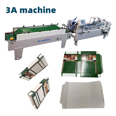 Automatic Carton Folder Gluer Machine with High Speed Flexo Printer and Video Feedback