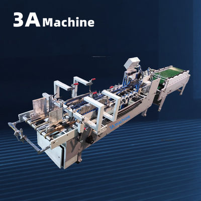 3A PLC Auto Lock Bottom Folder Glued Machine for Presentation Folder Manufacturing