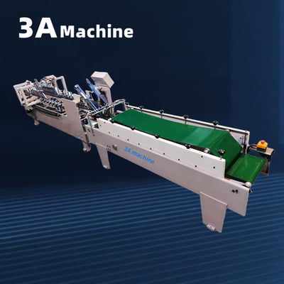 3A PLC Auto Lock Bottom Folder Glued Machine for Presentation Folder Manufacturing