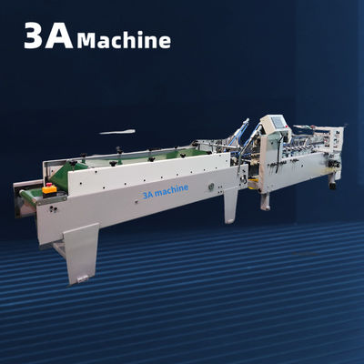 3A PLC Auto Lock Bottom Folder Glued Machine for Presentation Folder Manufacturing