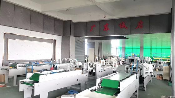 Folder Gluer for Box Pasting and Folding Accommodates Paper Material of Various Sizes