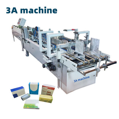 High Speed Paper Folder and Gluer Machine 3ACQ 580D with 5.5kw Automatic Glue Machine
