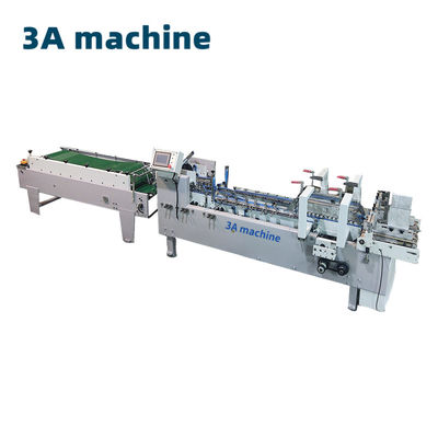 High Speed Paper Folder and Gluer Machine 3ACQ 580D with 5.5kw Automatic Glue Machine