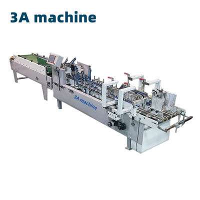 High Speed Paper Folder and Gluer Machine 3ACQ 580D with 5.5kw Automatic Glue Machine