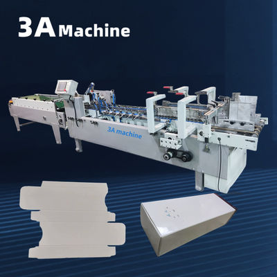 4.5KW Automatic Corrugated Carton Folder Gluer for French Fries Box Packaging Solution
