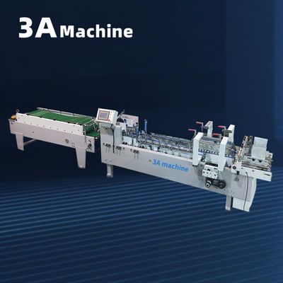 8M*10M*1.3M Paper Glue Machine for Cardboard 250g-650g Semi-Automatic Folder Gluer