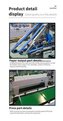Easy to Operate Folder Gluer Mini Box Folder Gluing Machine for Side Glue and Folding