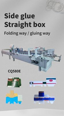 Mini Box Folding Gluing Machine Folder Gluer with Optional Output Department 6*1*1.35M