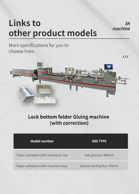 130mm-500mm Fully Automatic Flexo-Printer-Folder-Gluer for Speed Folding and Gluing
