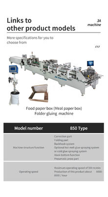 130mm-500mm Fully Automatic Flexo-Printer-Folder-Gluer for Speed Folding and Gluing