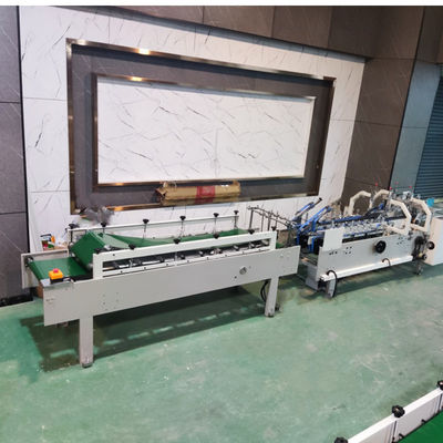 230m/min Working Speed Semi Automatic Folder Gluer Machine Mini Box Folder Gluing Machine