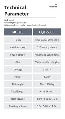 Paper Cold Glue Folder Gluing Machine with Optional Function and Easy-to- Auto Side Glue