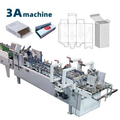 3ACQ 580E Cardboard Folder Gluing Machine Side Glue Folding for Lunch Box Production
