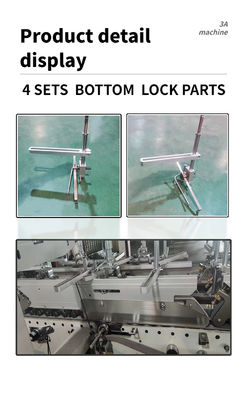 SHH800AG-2 Automatic Bottom Lock Box Folding Gluing Machine for Easy and Box Production