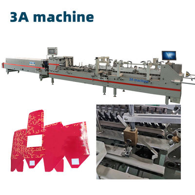 Easy-to-Operate SHH 800AG-2 Automatic Bottom Lock Turkey Folder Gluer Carton Machine