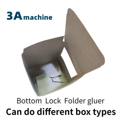 350mm Max. Workable Width Mini Box Folder Gluing Machine with Bottom Lock and Side Glue