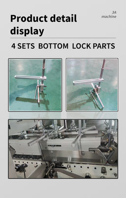 800AG-2 Automatic Bottom Lock Gluing Machine Paper Folder Gluer Machine Easy to Debug