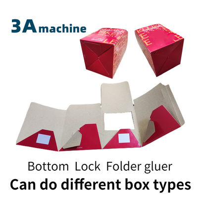 1100 Model Automatic 46 Corner Folder Gluer for Max Size 2 700mm Bottom Folding Box