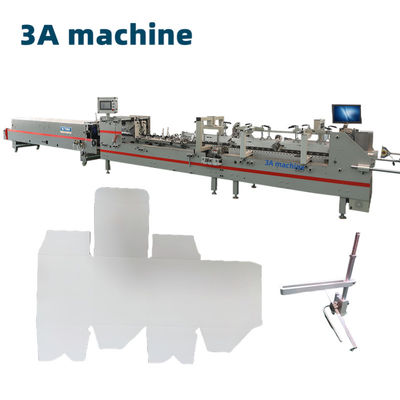 300m/min Working Speed Automatic Bottom Lock Folding Box Gluing Machine for Food Packaging