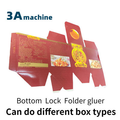 SHH 800AG-2 Automatic Bottom Lock Flexo Folder Gluer Perfect for Bottom Folding Boxes