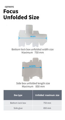 Mechanical Driven CQT-900YG-2 Pre-folded Bottom Hook Gluer for Box Pasting Machine