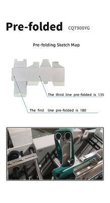 Mechanical Driven CQT-900YG-2 Pre-folded Bottom Hook Gluer for Box Pasting Machine