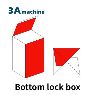 CQT900YG-2 Pre-Folded Bottom Lock Take Away Food Box Making Machine for Small Boxes