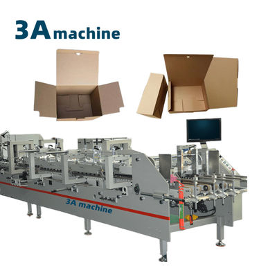 Box expanded Mini Fast Food Box Thermoforming Machine Folding Box Gluer CQT 900YG-2