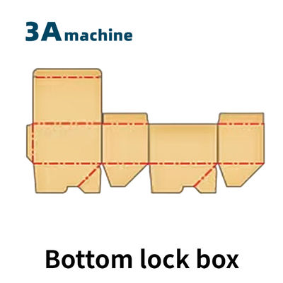 Single Side Glue Box Presentation Folder Gluing Machine for Cardboard Boxes CQT 900YG-2