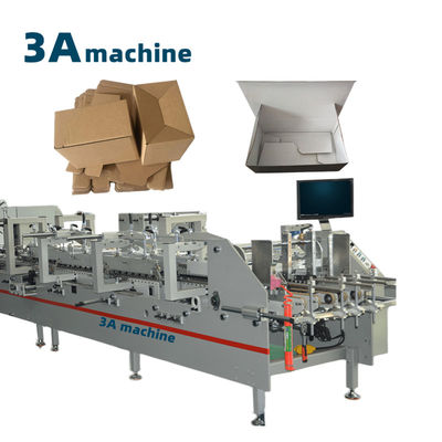 Folder Gluer Lockbottom Edge Gluing Machine for Paperboard 250g-650g in Printing Shops