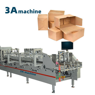 CQT 900YG-2 Water Soluble Cold Glue Semi Automatic Folder Gluer for Corrugated Paper