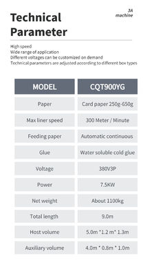 380V/7.5KW Bottom Lock Folding Box Gluing Machine for Machinery Hardware Industry