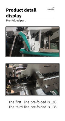 CQT*900YG-2 Bottom Lock Folder Gluer with Crash Lock Bottom Folder Gluer EF 1100 Straight Line Folder Gluer Paper Machine Parts