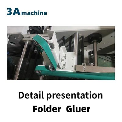 CQT 650JYG Pre-Folded Crash Lock Bottom Box Semi Automatic Folder Gluer for Cold Glue