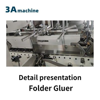 CQT 650JYG Pre-Folded Crash Lock Bottom Box Semi Automatic Folder Gluer for Cold Glue