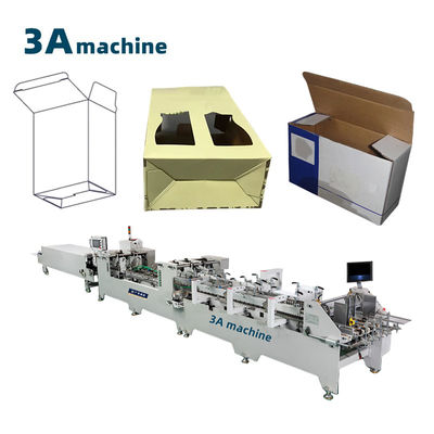 Paper Material 2 3 Layers Corrugated Dual- Lock Bottom Folding Gluing Machine 1100JGKW