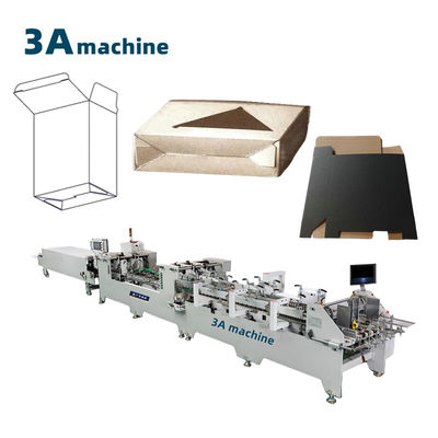 250g-650g Cardboard Paper Material Dual- Automatic Gluing Machine for Corrugated Boxes