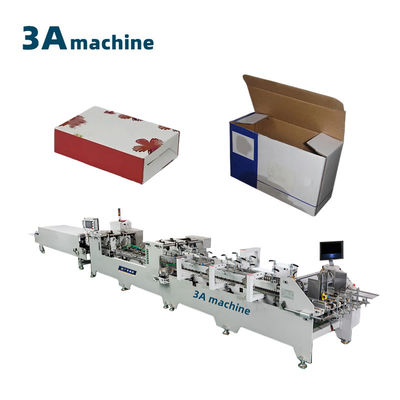 Corrugated Box Dual- Lock Bottom Folder Gluer Machine for Paper Material 2 3 Layers