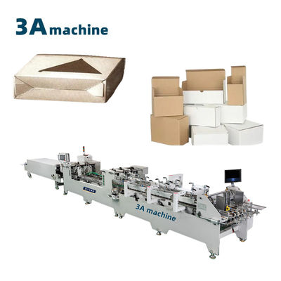 Function 3 Bottom Lock Dual- Automatic Gluing Machine for Cardboard and Corrugated Boxes