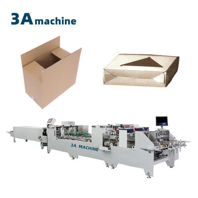 300m/min Dual- Lock Bottom Semi Automatic Folder Gluer Machine for Corrugated Boxes