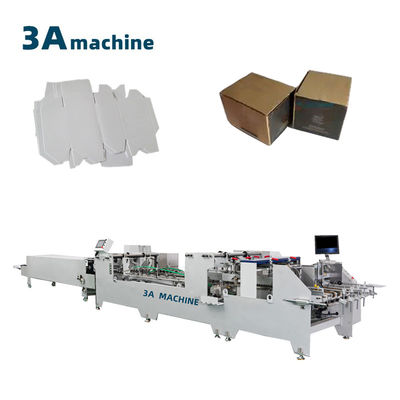 Automatic Lock Bottom Folding Gluing Machine for 2-3 Layers Corrugated Paper Material