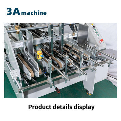 Automatic Lock Bottom Folding Gluing Machine for 2-3 Layers Corrugated Paper Material