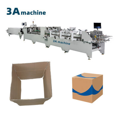 Corrugated Box Folder Gluer Machine 1300JGKW Dual- Lock Bottom and Side Glue Function