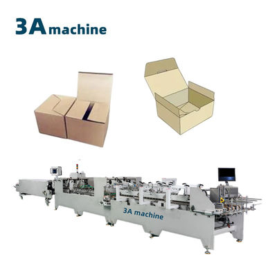 1300JGKW Automatic Gluing Machine for Cardboard and Corrugated Boxes Bottom Lock