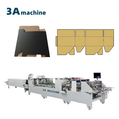 Corrugated Box Dual- Lock Bottom Automatic Folder Gluer Machine with 1300 JGKW Model
