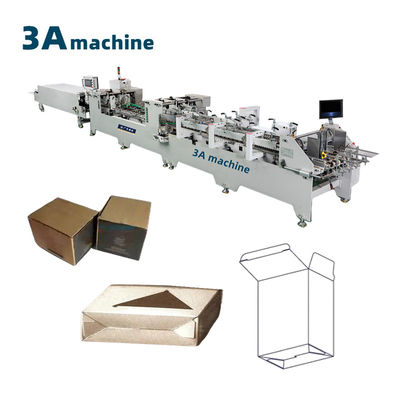 JGKW 1100 Dual- Lock Bottom Folder Gluer with Glue Spreader Bottom Lock and Side Glue