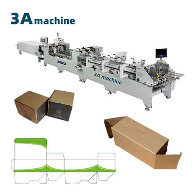 Box Unfolded Widest 1 125cm Dual- Lock Bottom Folding Gluing Machine for Cardboard Boxes