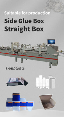 800mm Unfolded Box Width Automatic Box Folder Gluer Machine with Side Glue SHH800AG-2