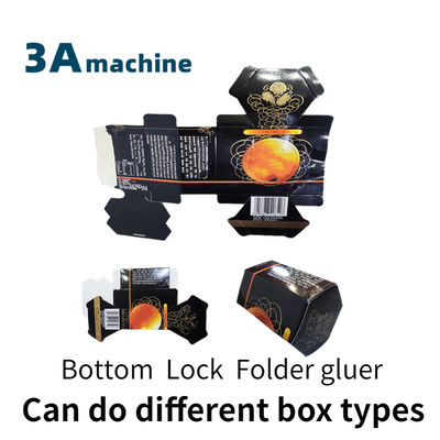 Electric Driven SHH800AG-2 Automatic Folder Gluer Machine for 4 6 Corner Folding GS110